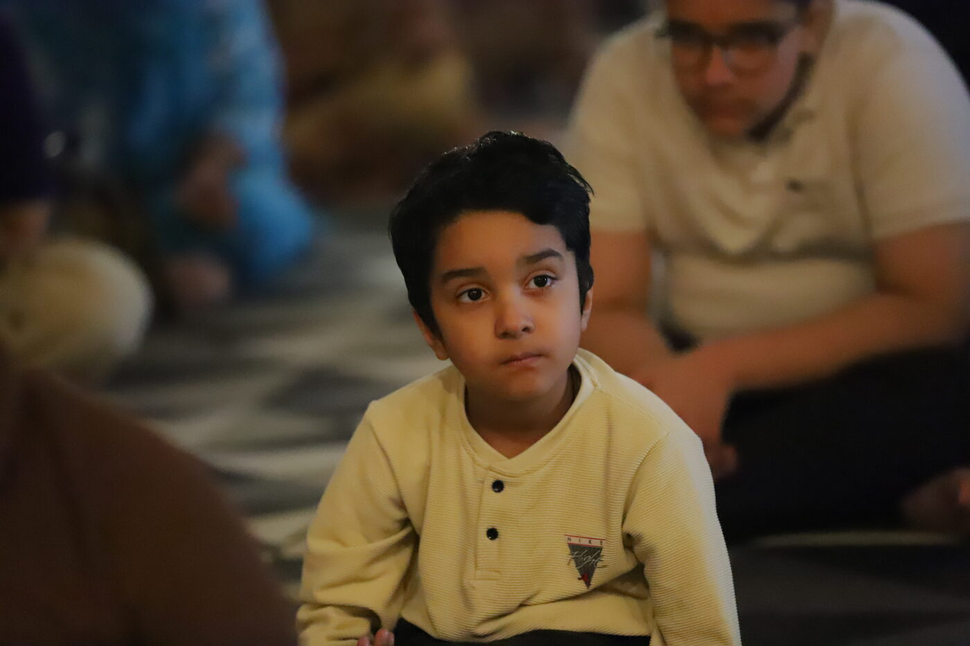A young devotee at the Samagam