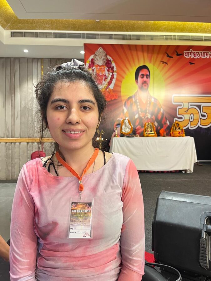 Devotee at the Oorja Sanchay Samagam